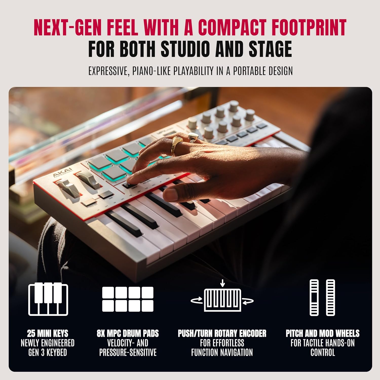 Akai Professional MPK Mini MK3 25-Key USB MIDI Keyboard Controller