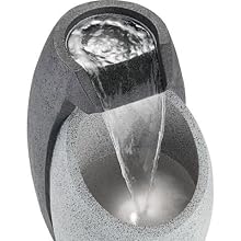 Waterfall 25" High Modern Fountain with LED Light