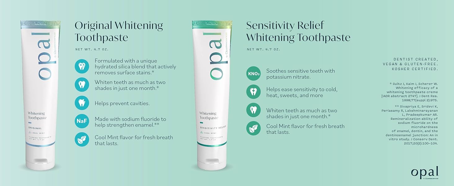 A++ Opal Teeth Whitening Toothpaste banner