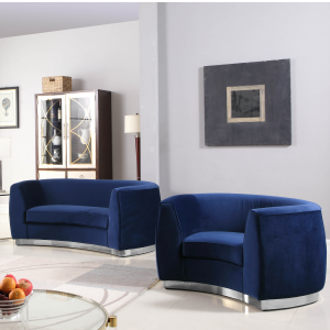 Meridian furniture, claude, dining, room, modern, velvet, collection, stool, counter, bar, chrome