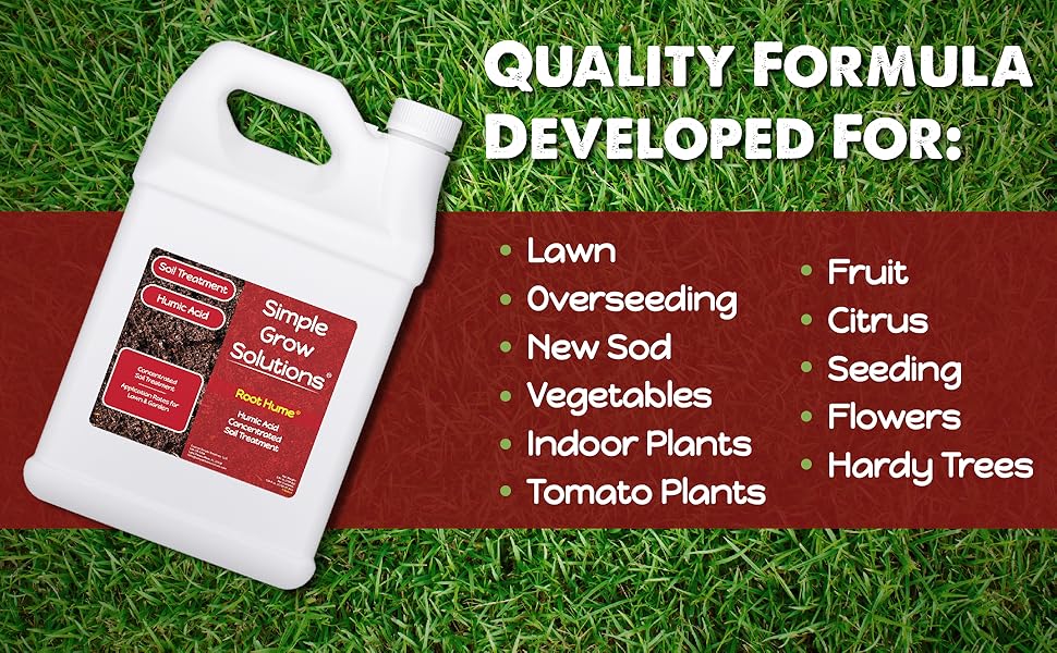 green grass house seaweed humic fulvic fertilizer spray garden turf liquid nutrients plants lawn