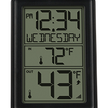 Lacrosse, la crosse, 308-1415BW, digital thermometer, wireless temperature, weather, time