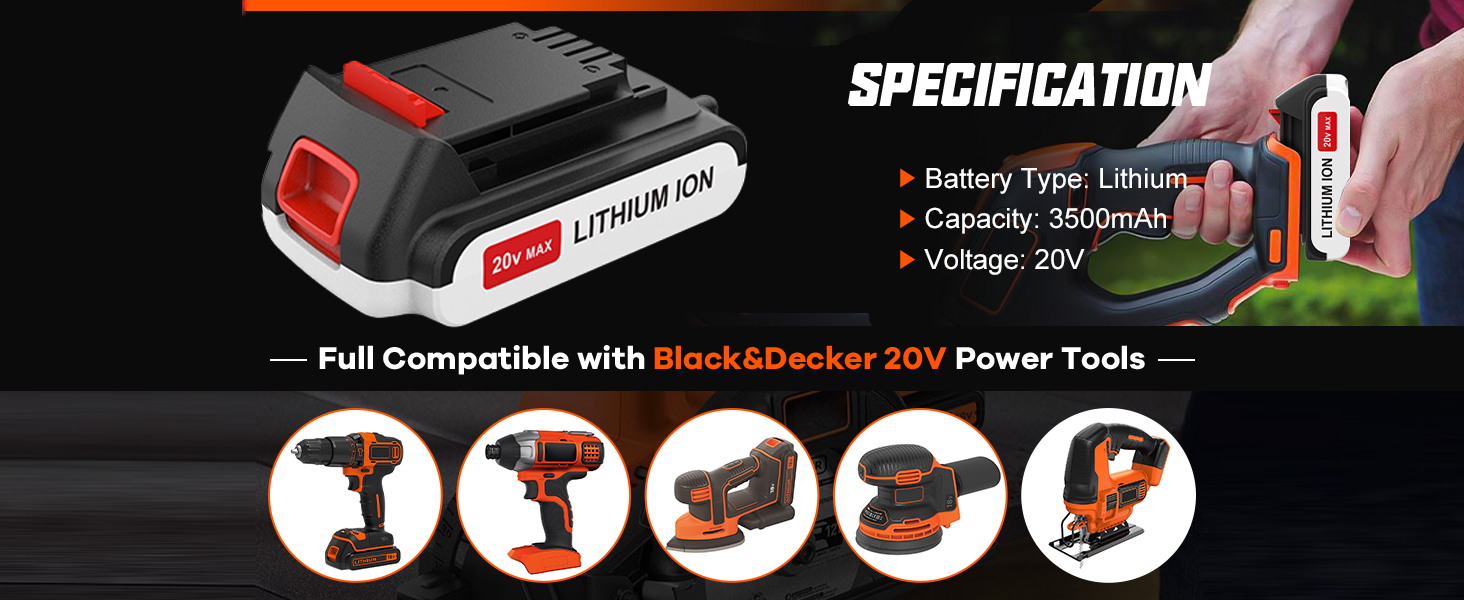 BLACK + DECKER 20v battery