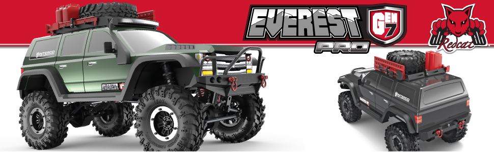 Redcat Racing Gen7 Pro Scale Rock Crawler Readh to Run with body accessories, inner fenders etc