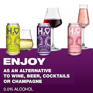 H2o California Wine Infused Refreshments with Zero Alcohol