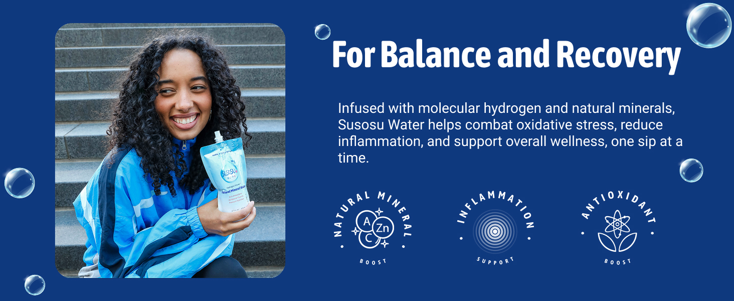 Susosu Water recovery, antioxidants, and natural minerals