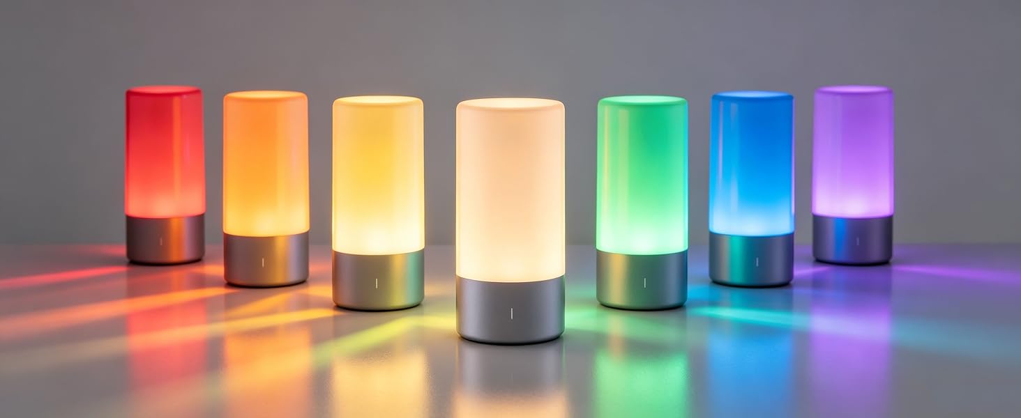 RGB Touch Lamp 3 Level Dimmable Warm White Lights