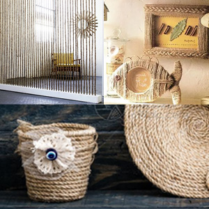 twisted nautical rope for crafts,thick hemp jute twine