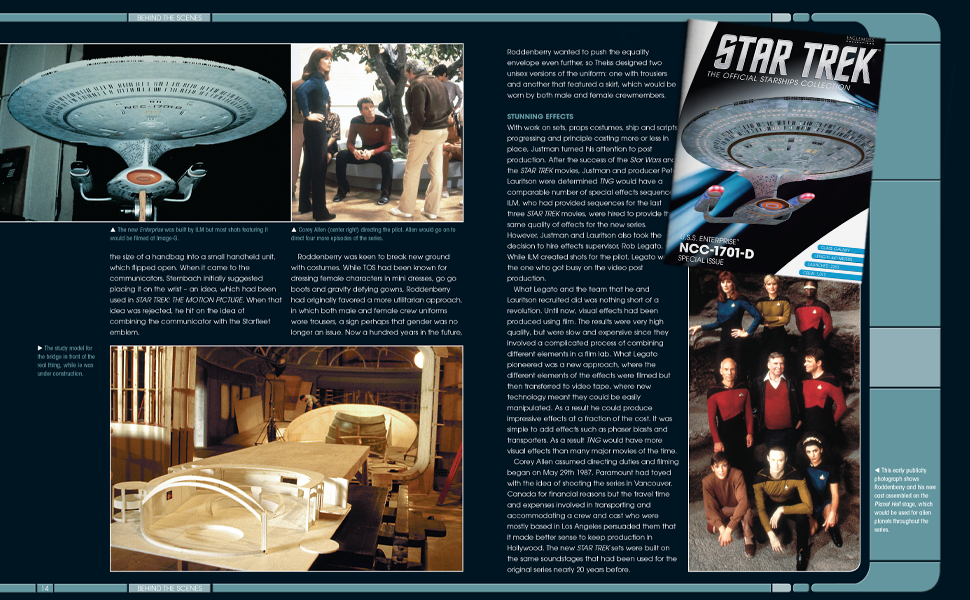 Star Trek XL, U.S.S Enterprise NCC-1701-D Magazine, Eaglemoss Hero Collector