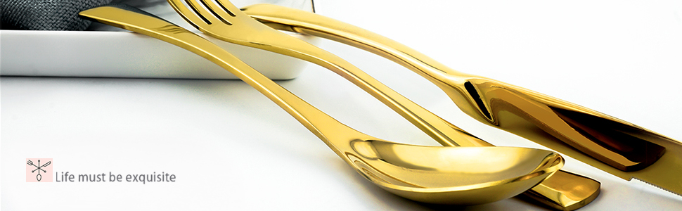 gold silverware