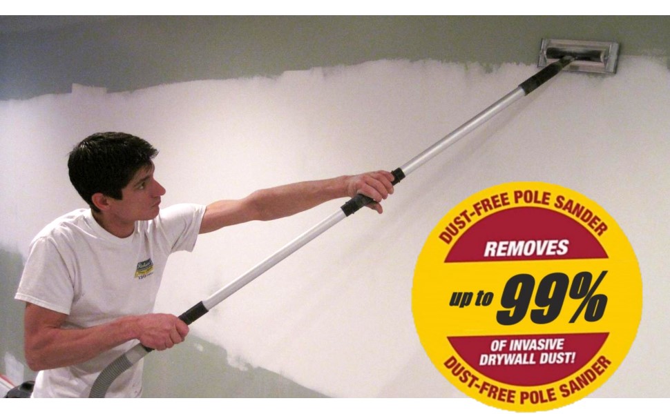 HYDE 09180 Professional Dust-Free Pole Sander