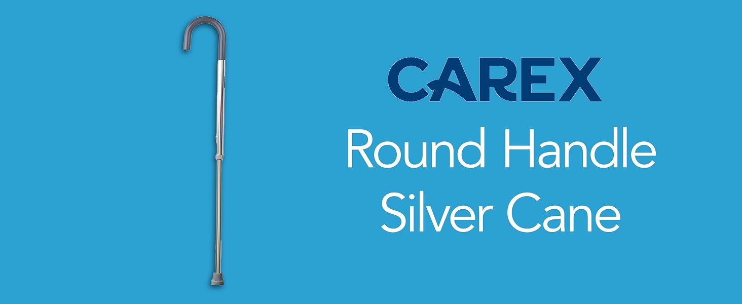 Round Handle Cane Silver