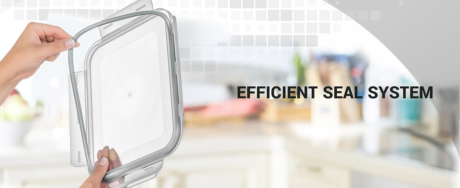 Razab glass storage containers with lids, microwave safe glass containers, oven-safe glass