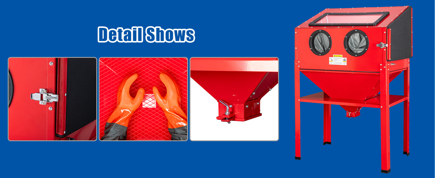 60 Gallon Sandblasting Cabinet