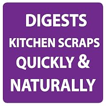 Digests kitchen scraps quickly easy composting
