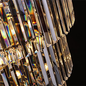 9-Tier Crystal Chandelier For High Ceiling