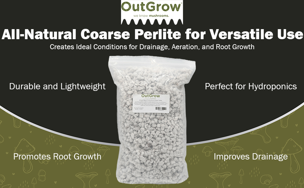 large 8 quart bag of perlite