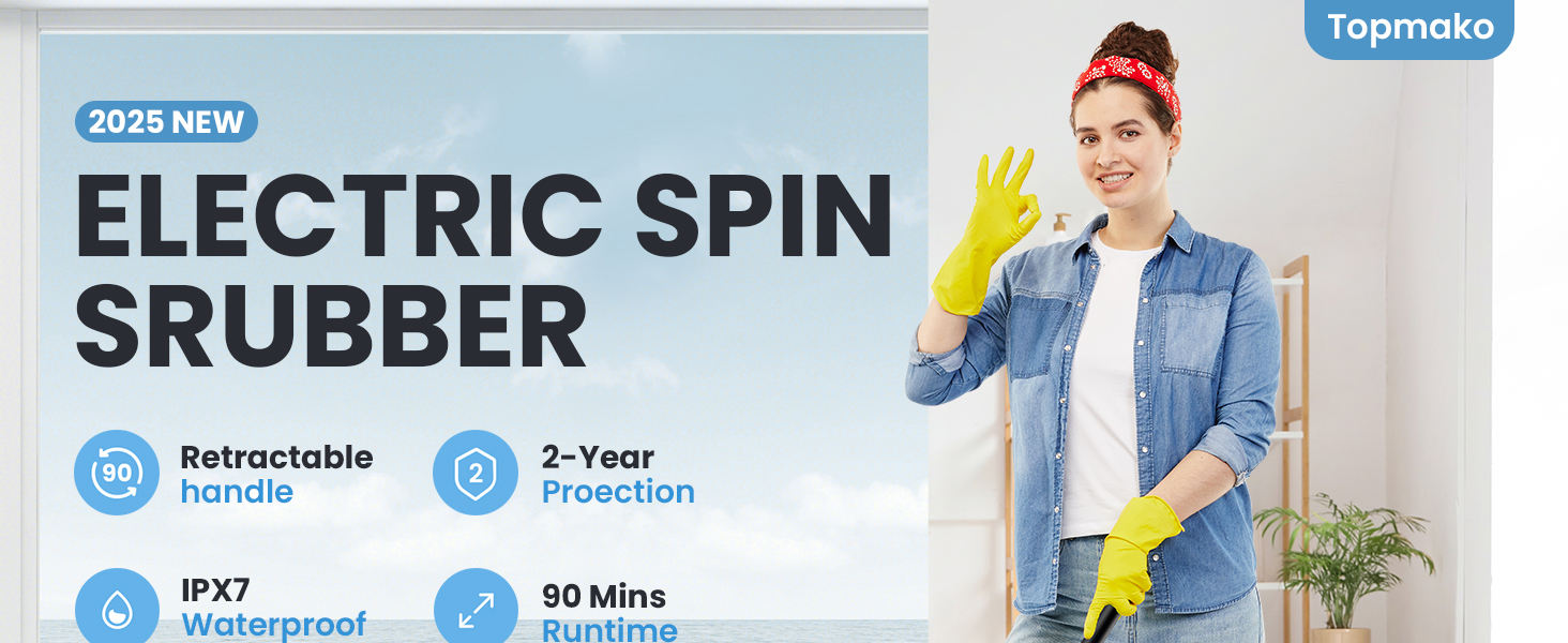 electric spin scrubber