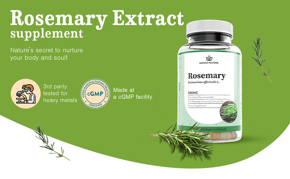 Nature Restore Rosemary Extract Supplement-SPN-SELR