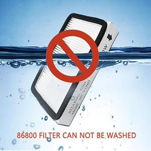 86880 filter can not be washed