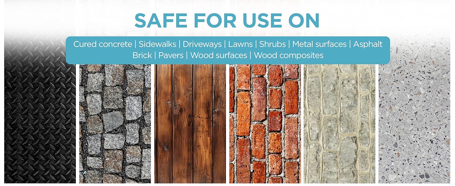 Safe for Property: Safe Paw is the safest ice melt for concrete surfaces, pavers, and wood decks.