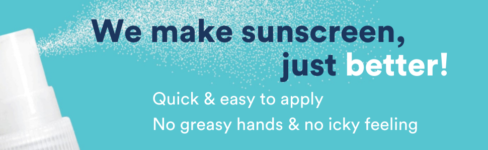 Mineral sunscreen spray SPF 30/50, sensitive skin, sport &amp;amp; travel sunblock spray