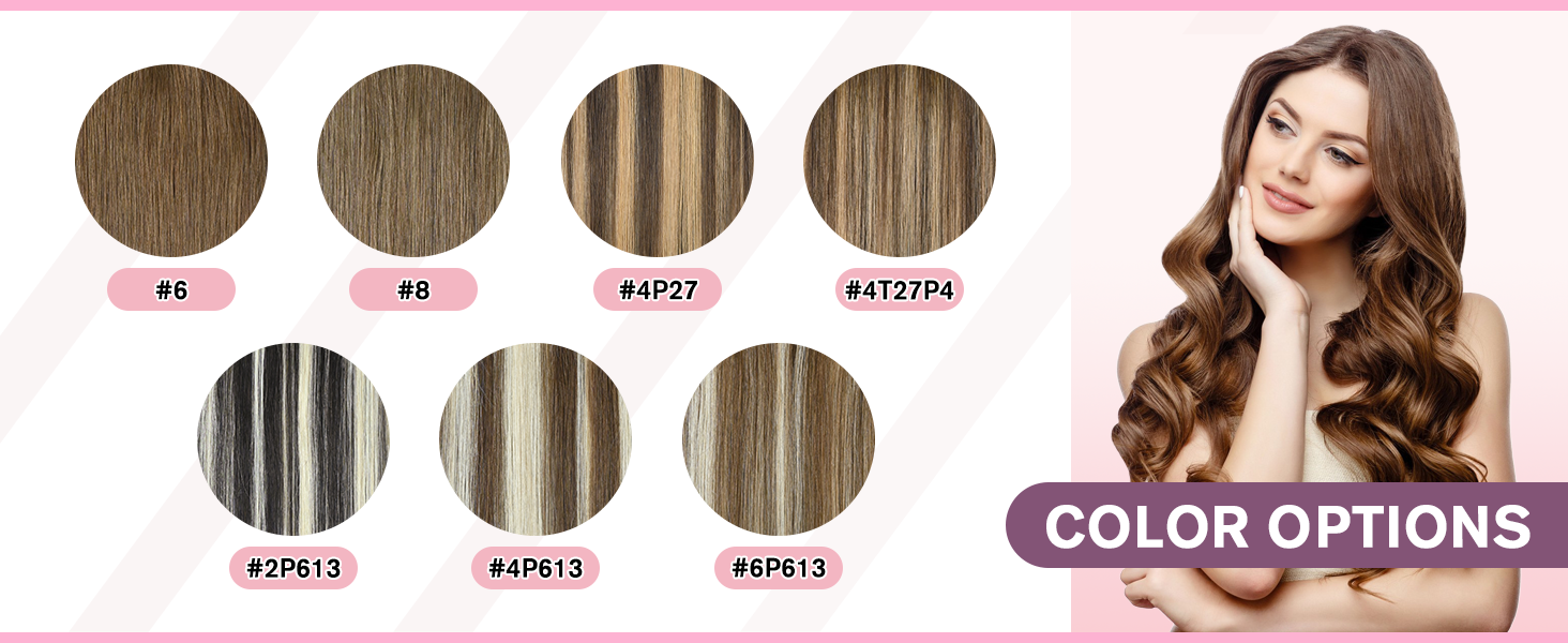 Clip in hair extensions