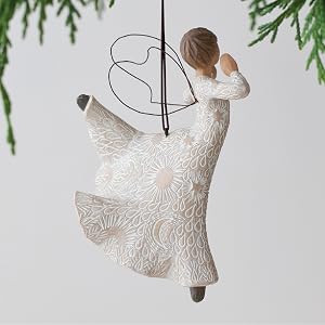 Willow Tree Song of Joy ornament, detail of back.