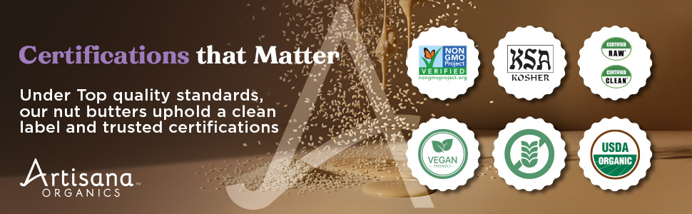 Certifications Tahini