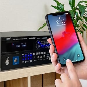 6-Channel Bluetooth Hybrid Home Amplifier - 2000W Home Audio Rack Mount Stereo Po