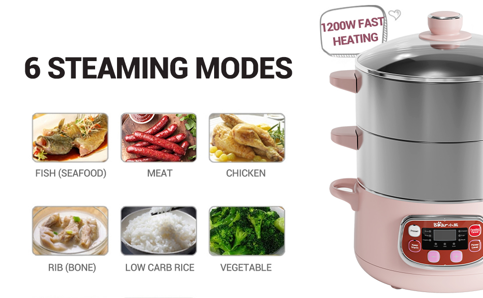 steame food seafood vegetable