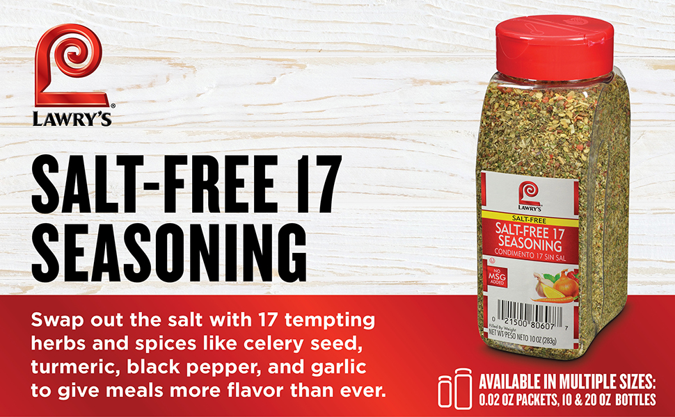 Lawrys Salt Free 17 Seasoning