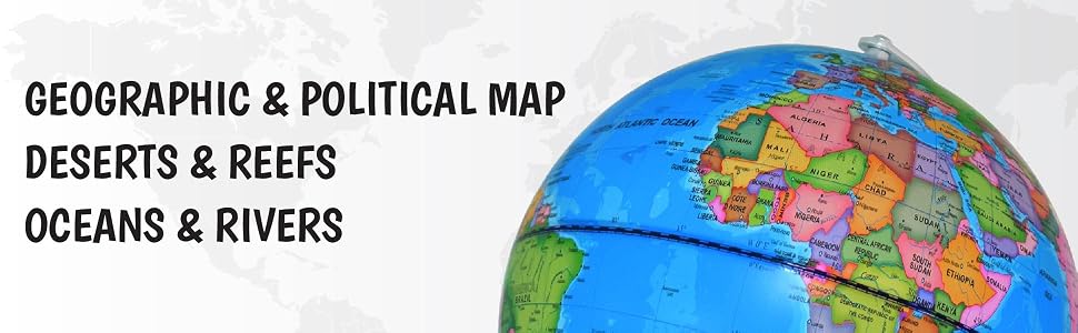 small globe educational kids globe earth map