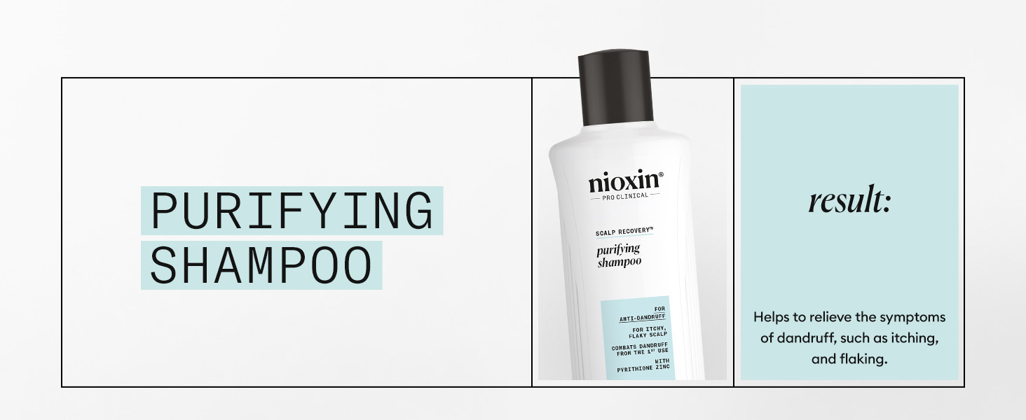 Nioxin Scalp Recovery Purifying Shampoo - Shampoo for Dandruff and Itchy Scalp