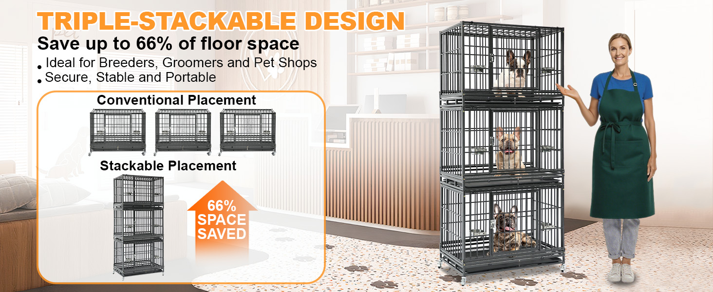 stackable dog crates