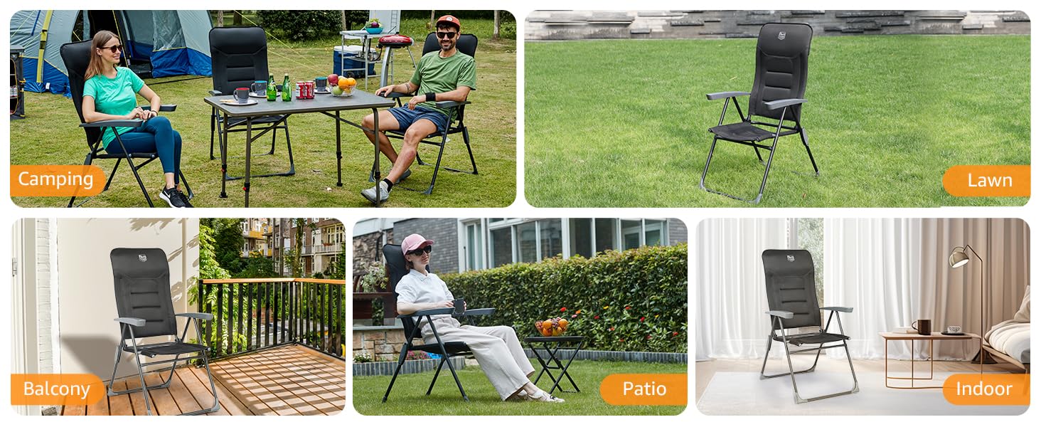 ideal for camping, lawn, balcony, patio, indoor