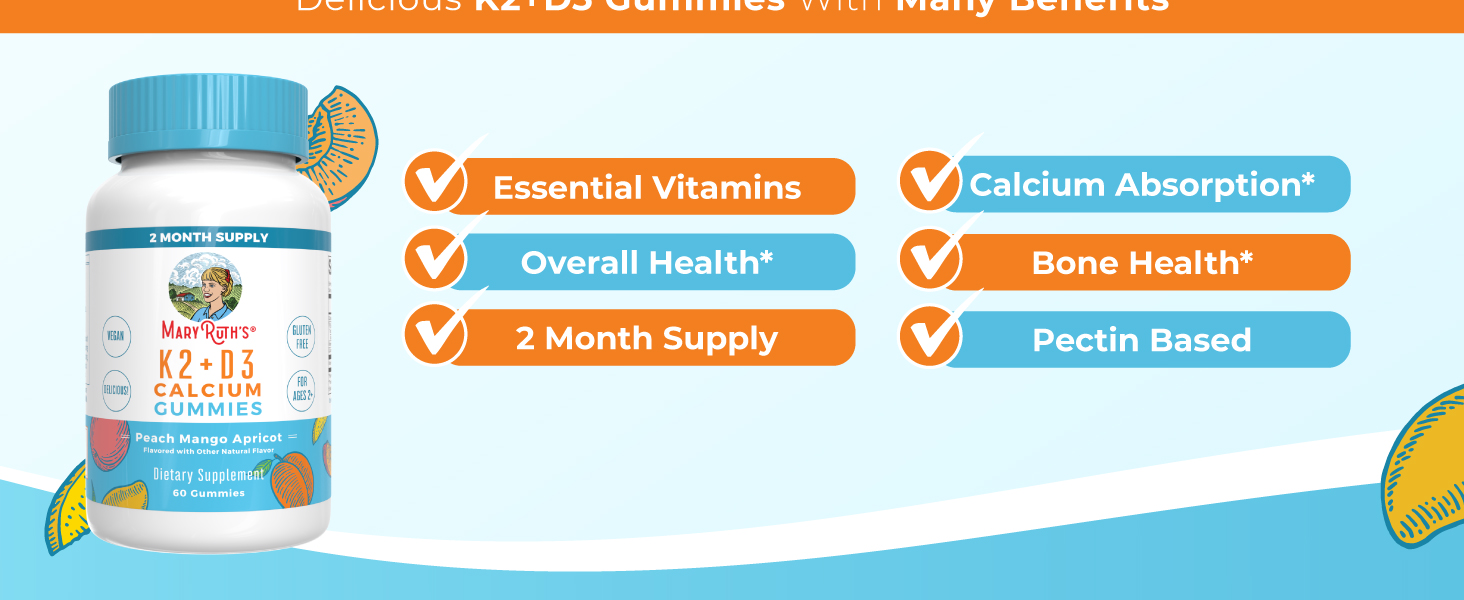 K2 + D3 Calcium Gummies