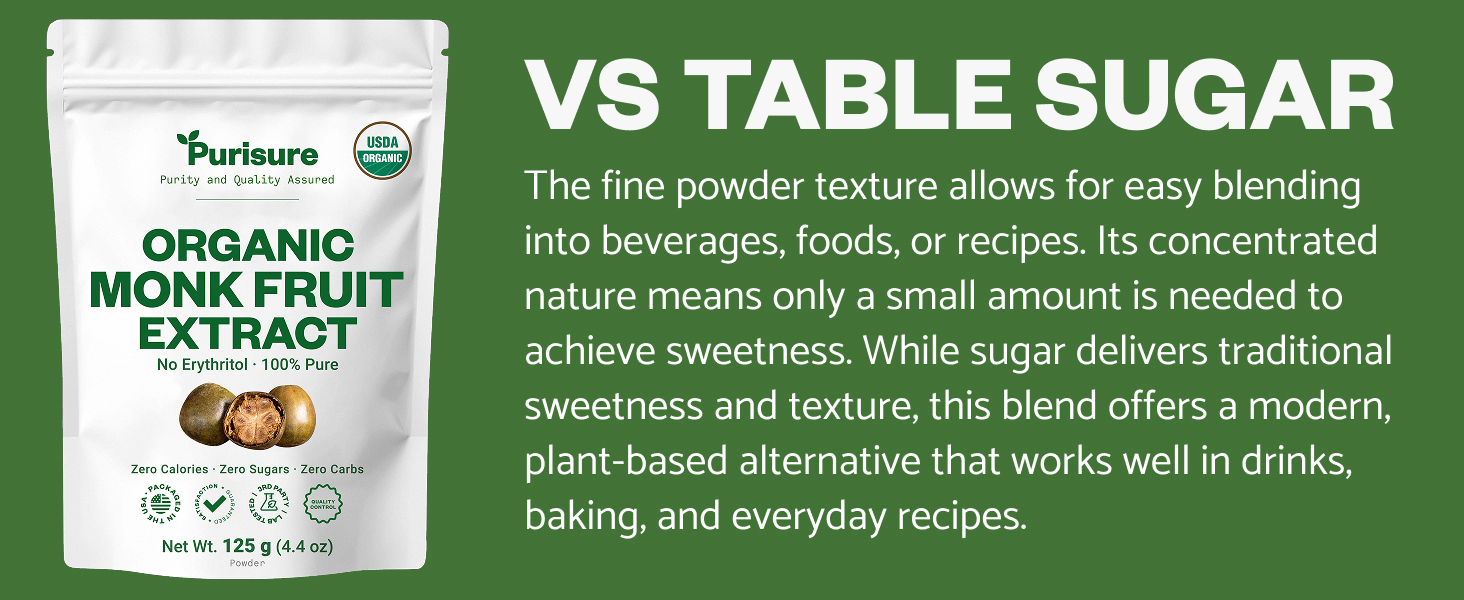 Organic monk fruit extract