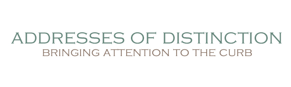 addresses of distinction, AOD, bringing attention to the curb, mailbox, neighborhood, US company,
