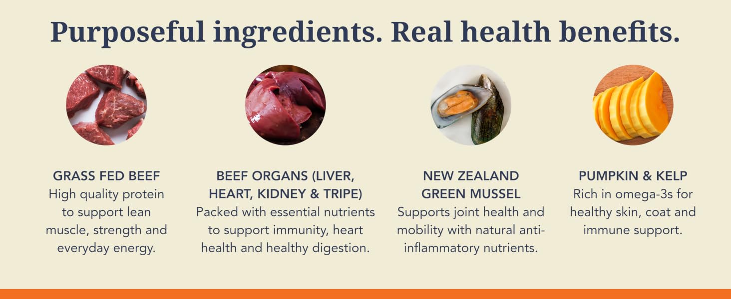 K9 Natural Beef Freeze Dried Dog Food, High-Meat Natural Complete Meal