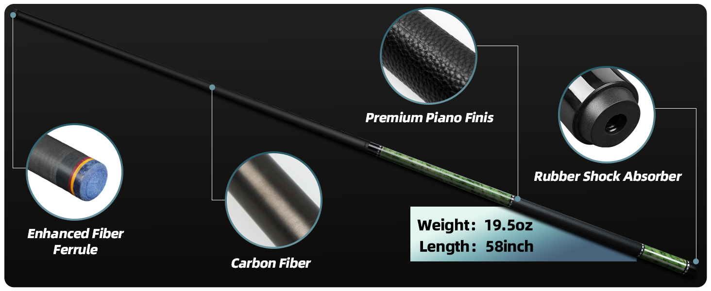 Carbon Fiber Pool Sticks Shaft