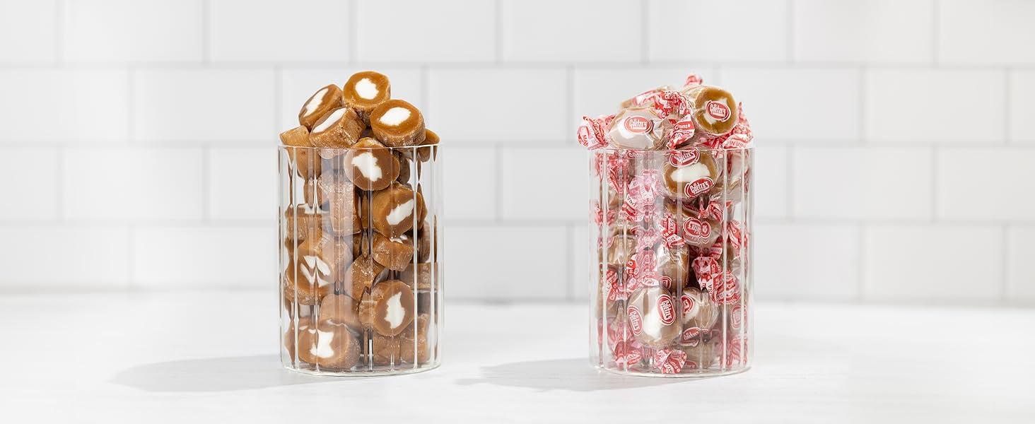 caramel creams individually wrapped bulk candy bag countertop candies creamy center sweet treats