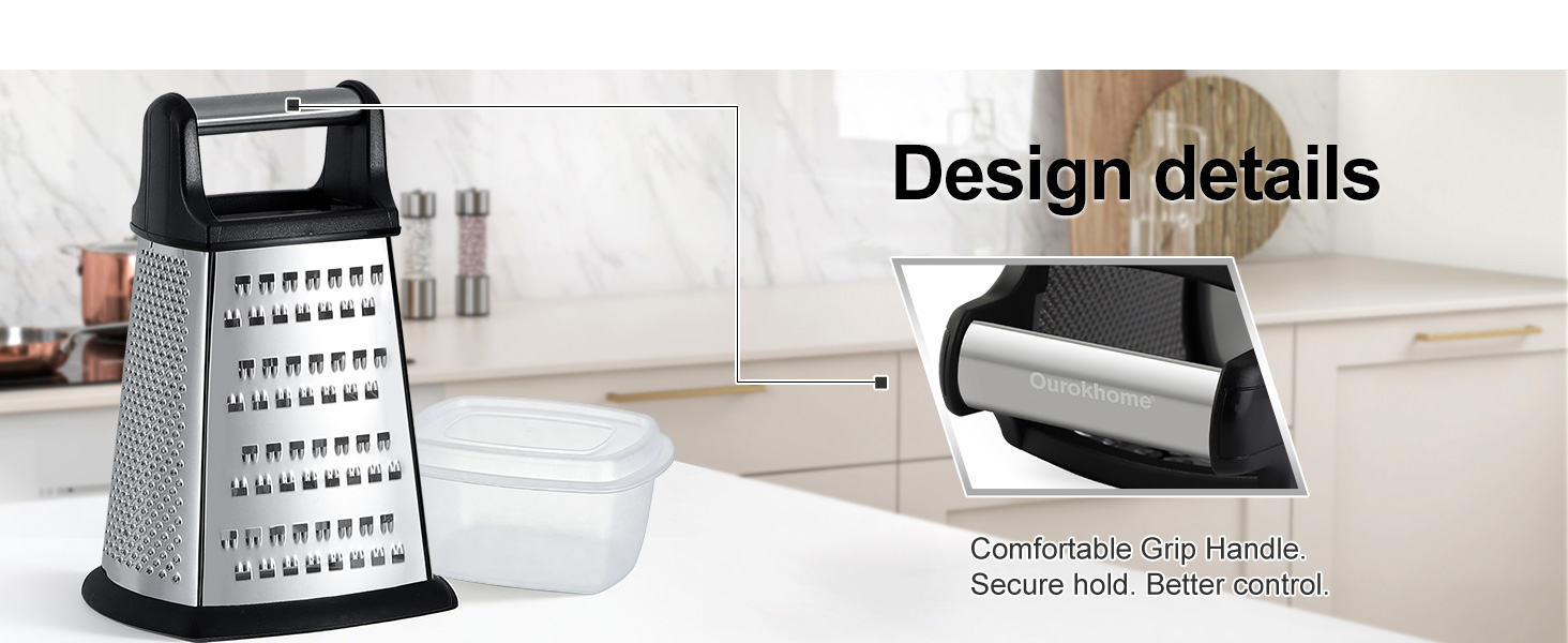 comfortable grip handle for box grater