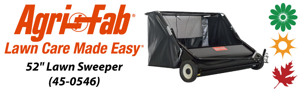 Lawn Sweeper; leaf sweeper; leaf collector; lawn sweeper tow behind; yard sweeper; agri-fab