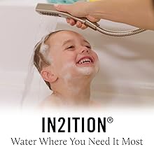 image of a child being bathed