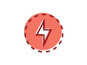illustration of an energy bolt for youthful energy