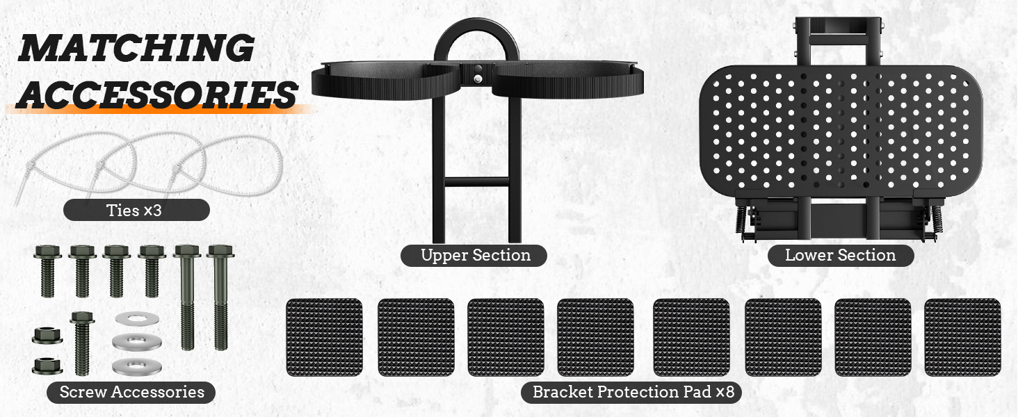 1PCS Universal Foldable Golf Cart Rear Seat Bag Holder TB