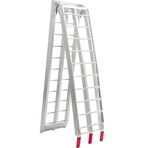 Single runner motorcycle ramp
