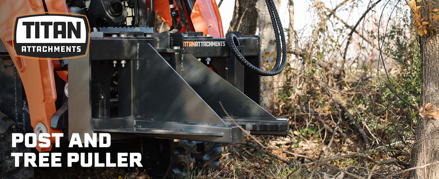 tree puller tool skid steer attachments tractor accessories post puller tree removal tool