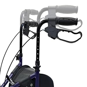 Example of handlebars at different heights